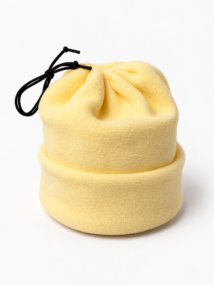 Fleece Cinch Hat/Neckwarmer Combo - Banana